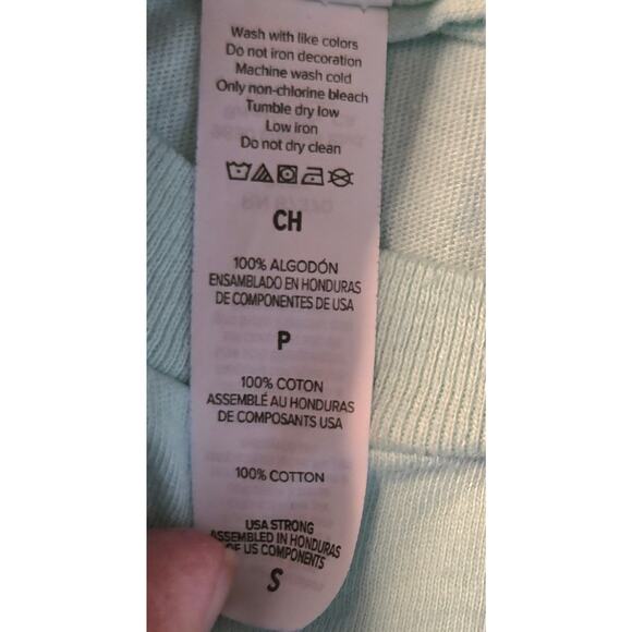 Baileys Mint Green T-Shirt Size Small Print Front and Back 100% Cotton - Picture 8 of 11